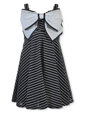 Bonnie Jean Girls' Striped Bow Dress - CookiesKids.com