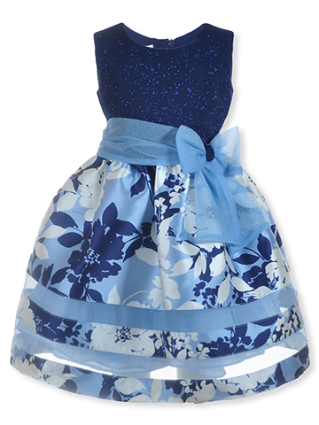 Bonnie Jean Girls' Glittering Flower Dress - CookiesKids.com