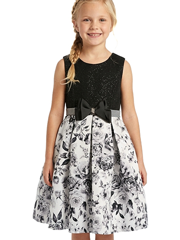 Bonnie Jean Girls' Sparkle Flower Dress - CookiesKids.com