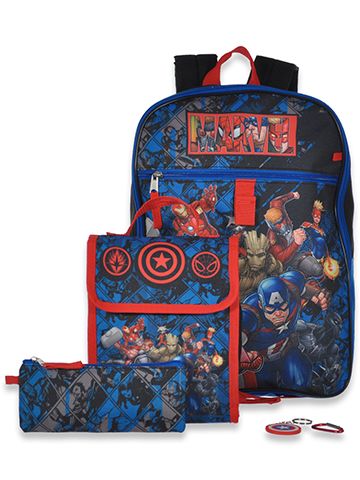 Marvels Avengers Boys' 5-Piece Backpack Lunchbox Set - CookiesKids.com