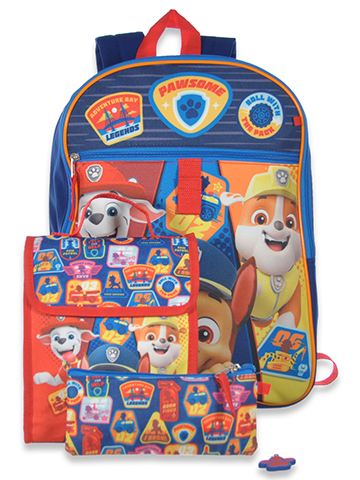 Paw Patrol Boys' 5-Piece Backpack Lunchbox Set - CookiesKids.com