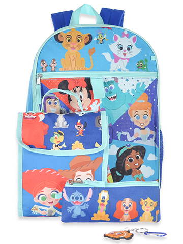 Disney Girls' 5-Piece Backpack Lunchbox Set - CookiesKids.com