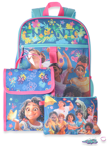 Disney Princess 5 Piece Backpack Set Standard Pink