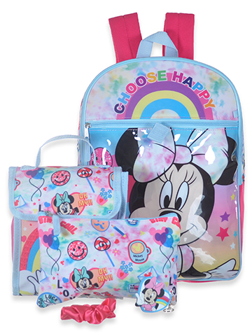 Disney Minnie Mouse Girls' 5-Piece Backpack Lunchbox Set - CookiesKids.com