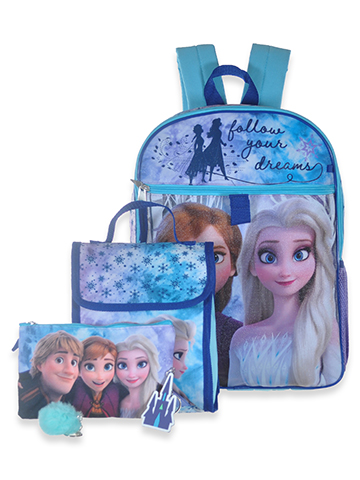 Disney Frozen Girls' 5-Piece Backpack Lunchbox Set - CookiesKids.com