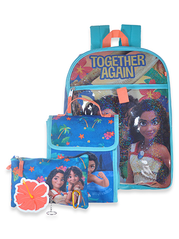 Disney Moana Girls' 5-Piece Backpack Lunchbox Set - CookiesKids.com