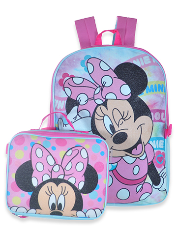 Disney Minnie Mouse Girls' 2-Piece Backpack Lunchbox Set - CookiesKids.com