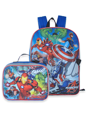 Marvel Avengers Boys' 2-Piece Backpack Lunchbox Set - CookiesKids.com