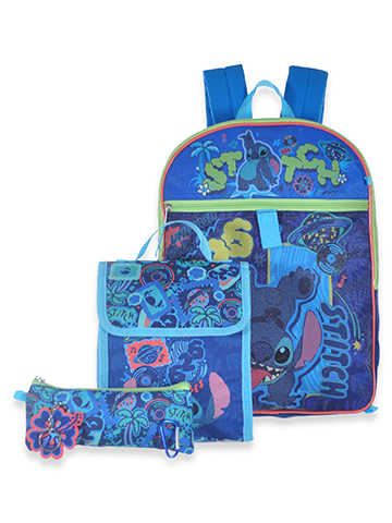 Disney Lilo & Stitch Boys' 5-Piece Backpack Lunchbox Set - CookiesKids.com
