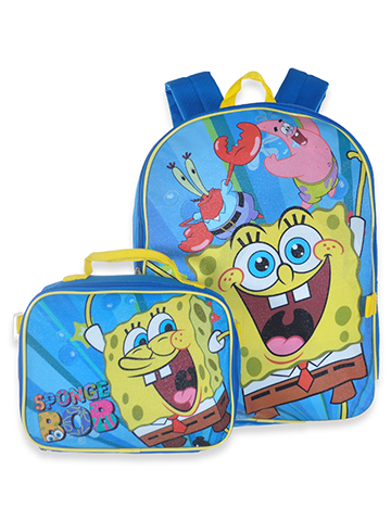 Spongebob Squarepants Boys' 2-Piece Backpack Lunchbox Set - CookiesKids.com