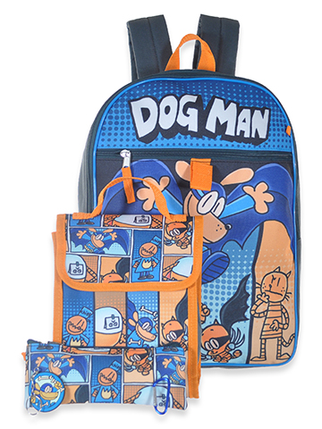 Dog Man Boys' 5-Piece Backpack Accessories Set - CookiesKids.com