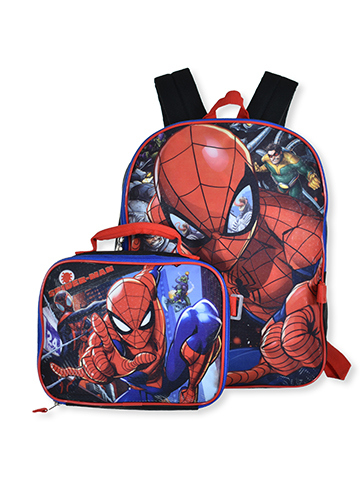 Spider-Man Boys' Backpack and Lunch Box Set - CookiesKids.com