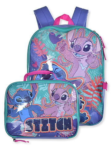 Disney Stitch Girls' Backpack and Lunch Box Set - CookiesKids.com