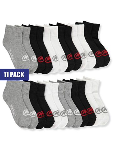 Ecko Unltd. Boys’ 11-Pack Quarter Socks - CookiesKids.com