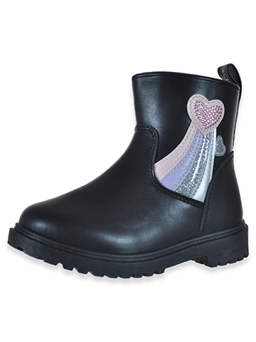 Bebe Girls' GlitterHeart Boots - CookiesKids.com