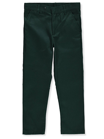 Galaxy School Uniforms Big Boys' Flat Front Pants (Sizes 8 – 20) - CookiesKids.com