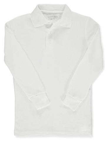 Galaxy Uniform Boys' Long-Sleeved Pique Polo Shirt - CookiesKids.com