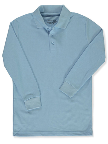 Galaxy Uniform Boys' Long-Sleeved Pique Polo Shirt - CookiesKids.com