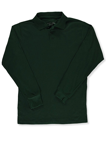 Galaxy Mens' L/S Pique Polo - CookiesKids.com