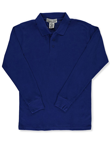 Galaxy Mens' L/S Pique Polo - CookiesKids.com