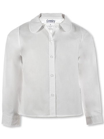 Cookie's Girls' Plus Size L/S Pan Button-Up Shirt - CookiesKids.com