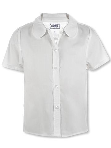 Cookie's Junior Girls' S/S Pan Button-Up Shirt - CookiesKids.com