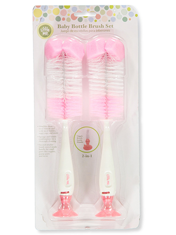 Little Me Baby Girls' 2-Pack Bottle Brushes Set - CookiesKids.com