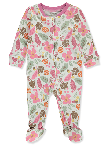 Huggies Baby Girls' Floral Footed Coveralls - CookiesKids.com