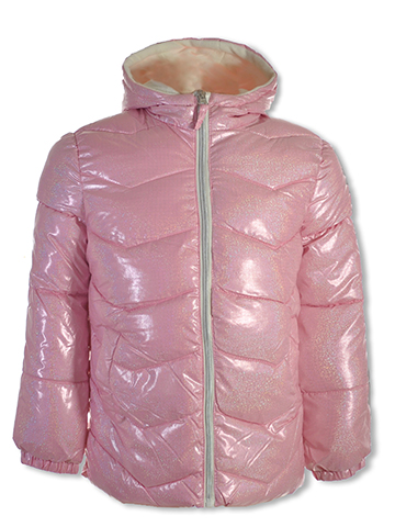 Pink Platinum Girls' Puffer Jacket - CookiesKids.com