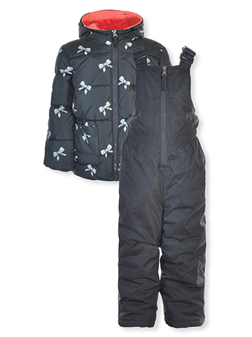 Pink Platinum Girls' 2-Piece Snowsuit Jacket Set Outfit - CookiesKids.com