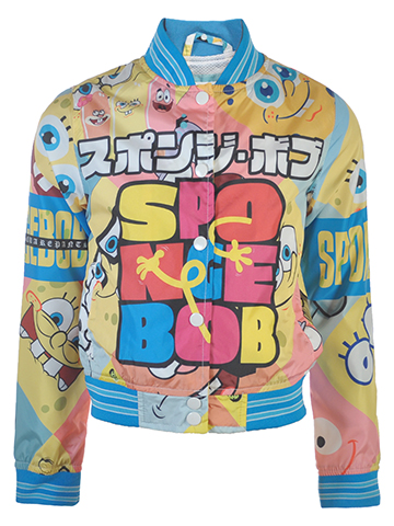 Spongebob SquarePants Boys' Japan Windbreaker Jacket - CookiesKids.com