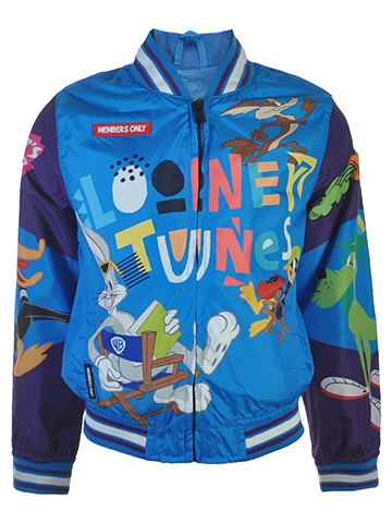 Members Only Looney Tunes Boys' Bugs Varsity Windbreaker Jacket - CookiesKids.com