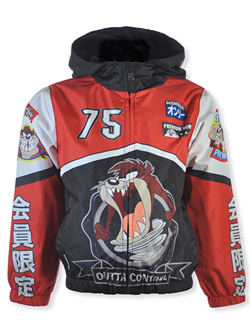 Members Only Looney Tunes Boys' Taz Racing Team Windbreaker Jacket - CookiesKids.com