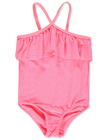 Kensie Girl Girls' 1-Piece Criss-Cross Strap Swimsuit - CookiesKids.com