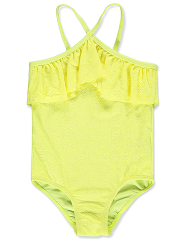 Kensie Girl Girls' 1-Piece Criss-Cross Strap Swimsuit - CookiesKids.com