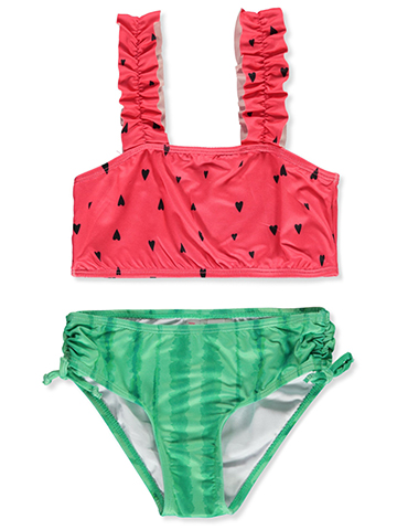 Pink Platinum Girls' 2-Piece Watermelon Swimsuit Set - CookiesKids.com