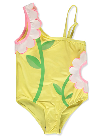 Boden Girls' Flower Cutout Swimsuit - CookiesKids.com