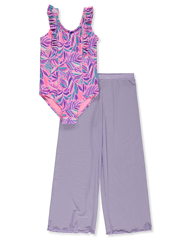 Kensie Girl Girls' 2-Piece Swimsuit Pants Set - CookiesKids.com