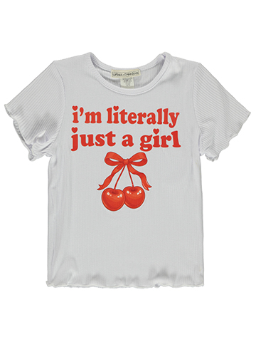 Urban Freedom Girls' Just A Girl T-Shirt - CookiesKids.com