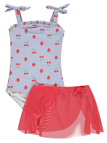 Kensie Girl Girls' 2-Piece Skirt Swimsuit Set - CookiesKids.com