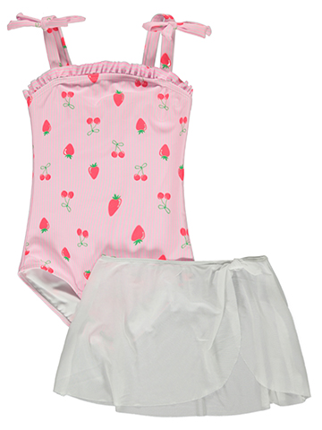 Kensie Girl Girls' 2-Piece Skirt Swimsuit Set - CookiesKids.com
