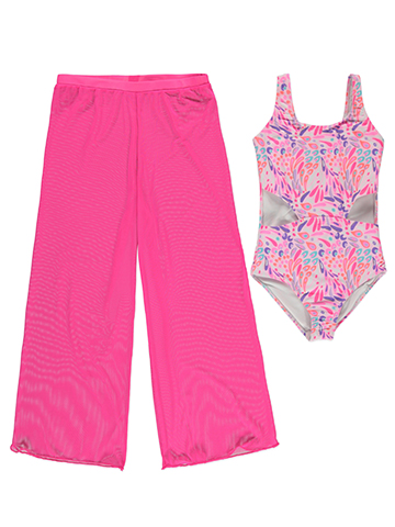 Kensie Girl Girls' 2-Piece Tie-Dye Swirl Swimsuit Pants Set - CookiesKids.com