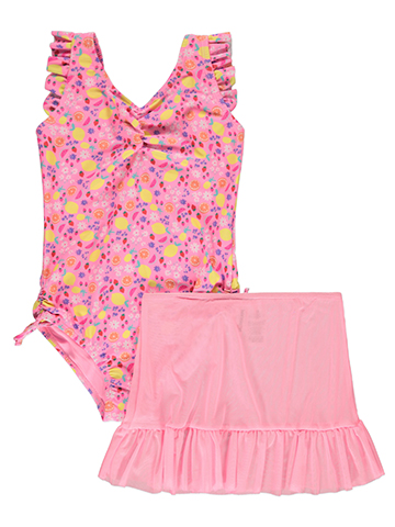 Kensie Girl Girls' 2-Piece Swimsuit Skirt Set - CookiesKids.com