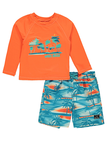 Iextreme Boys' 2-Piece Island Rashguard Swimsuit Set - CookiesKids.com