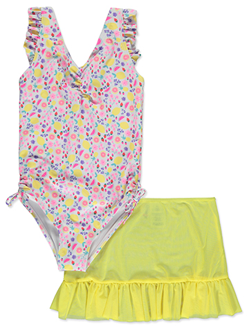 Kensie Girl Girls' 2-Piece Swimsuit Skirt Set - CookiesKids.com