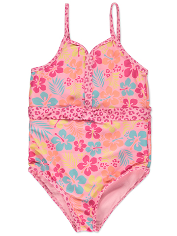 Kensie Girl Girls' 1-Piece Tropical Swimsuit - CookiesKids.com