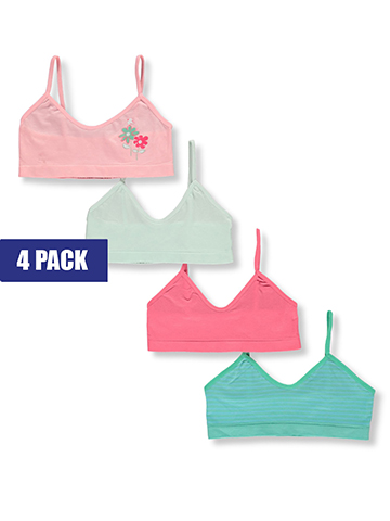 Tahari Girls' 4-Pack Seamless Bralettes - CookiesKids.com