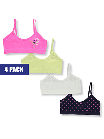Tahari Girls' 4-Pack Seamless Bralettes - CookiesKids.com