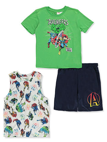 Marvel Avengers Boys' 3-Piece Shorts Set Outfit - CookiesKids.com