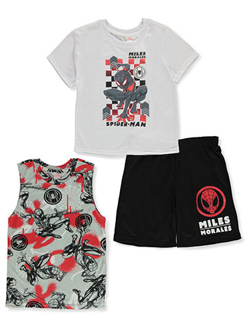 Marvel Spider-Man Boys' 3-Piece Shorts Set Outfit - CookiesKids.com